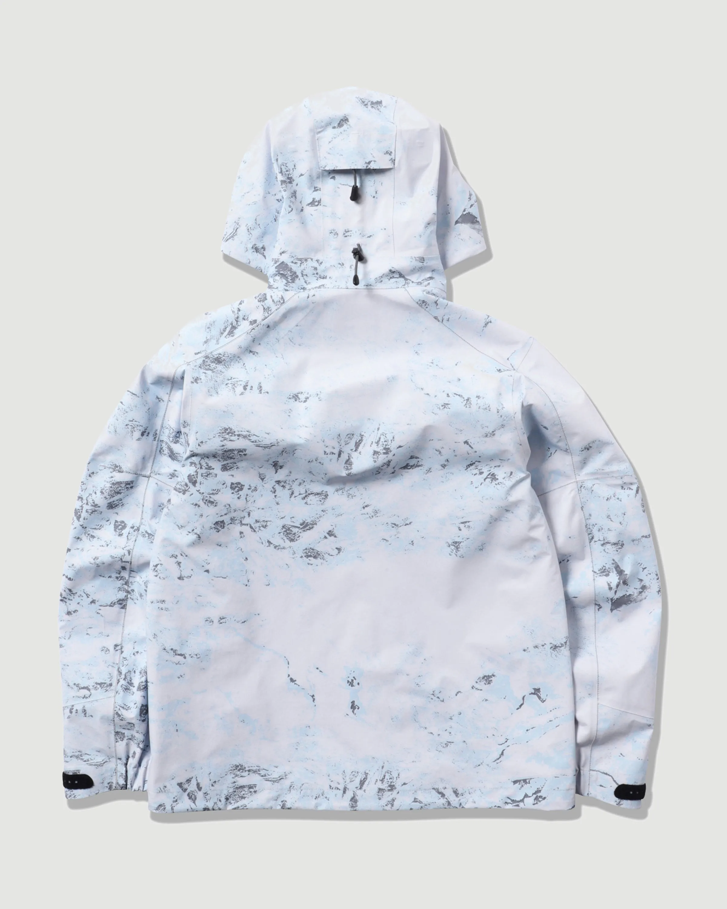 Printed PERTEX SHIELD Rain Jacket Blue