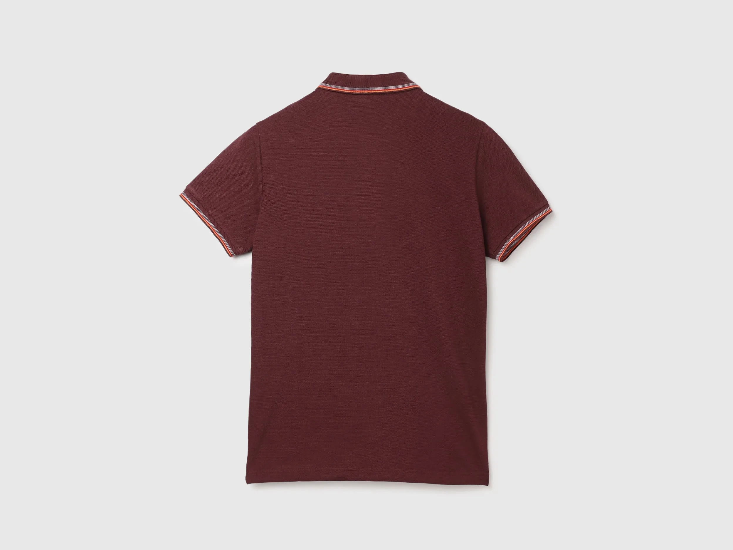 Pure Cotton Textured Short Sleeve Polo Shirt