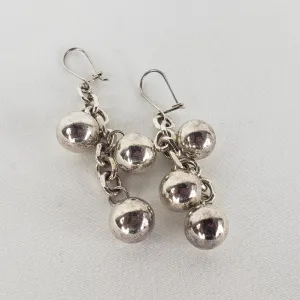 Pure Sterling Silver 925 Dropped Ball Earrings