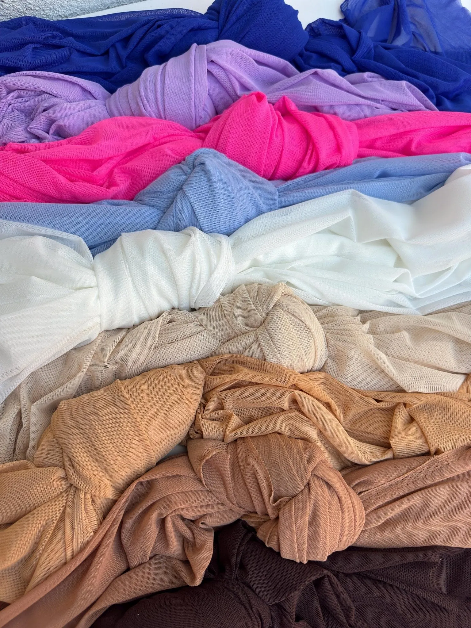 Purple 4-Way Stretch Power Mesh Fabric by Yard, Luxury Sheer Soft for Bridal, Yoga Wear, Dresses, Lingerie, Activewear Event Decoration