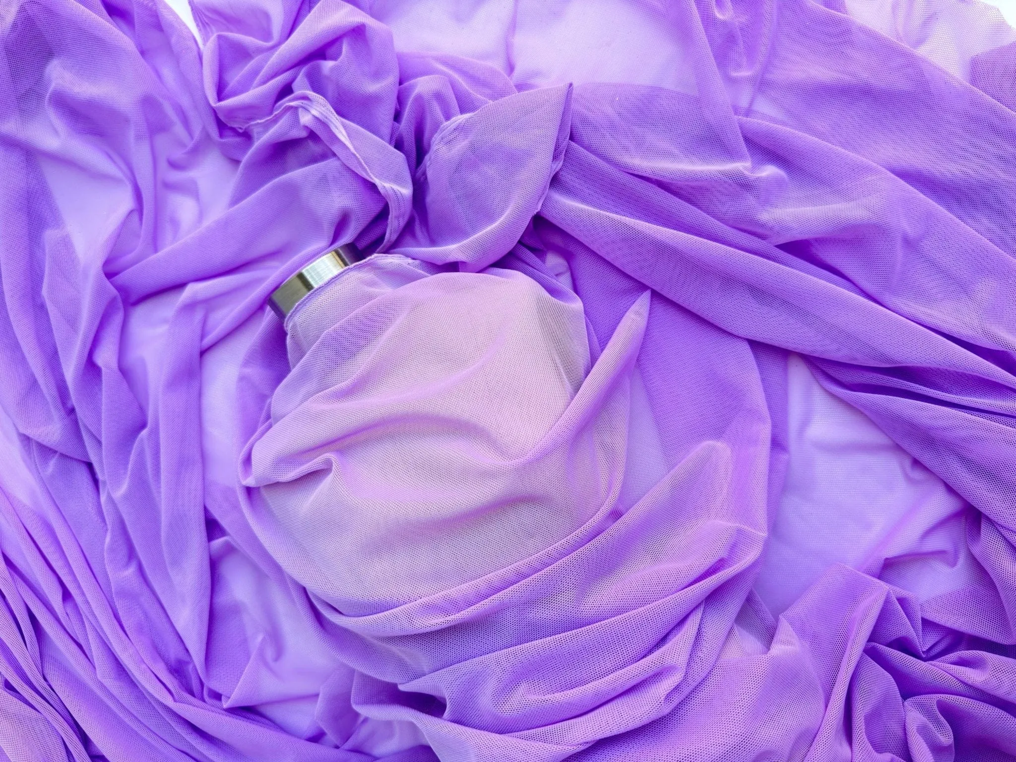 Purple 4-Way Stretch Power Mesh Fabric by Yard, Luxury Sheer Soft for Bridal, Yoga Wear, Dresses, Lingerie, Activewear Event Decoration