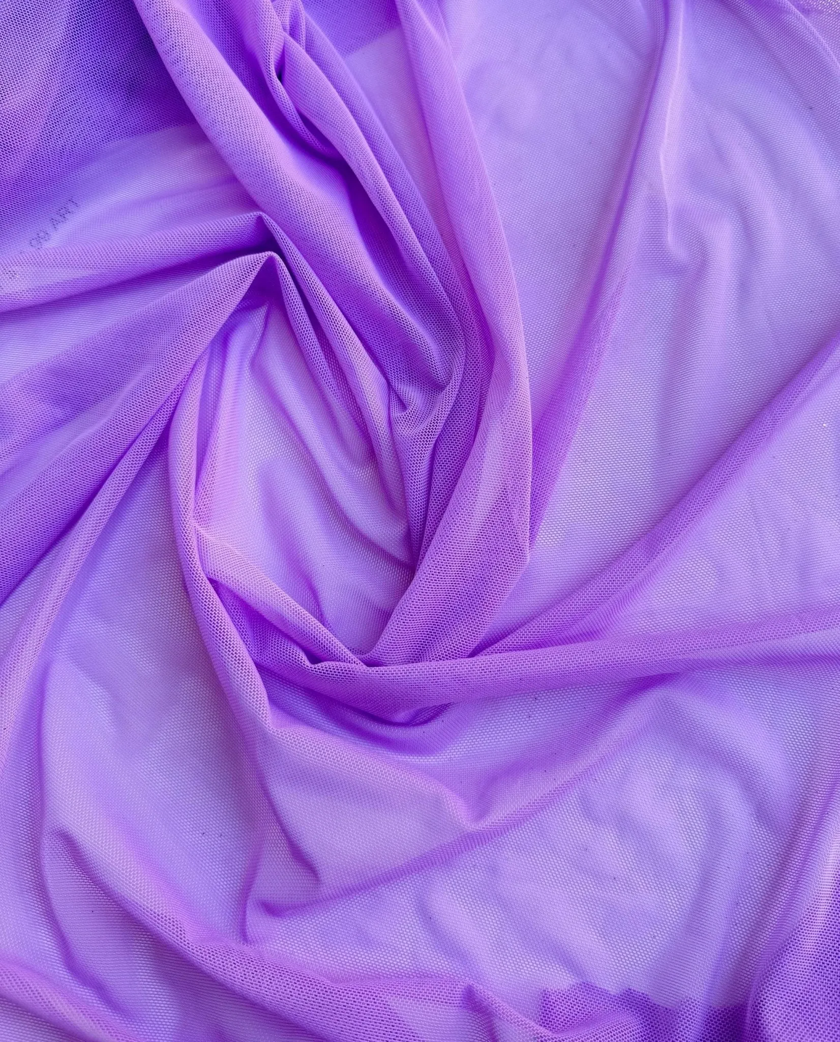 Purple 4-Way Stretch Power Mesh Fabric by Yard, Luxury Sheer Soft for Bridal, Yoga Wear, Dresses, Lingerie, Activewear Event Decoration