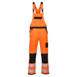 PW3 Hi Vis Bib & Brace Kneepad pockets RIS 3279 Portwest PW344