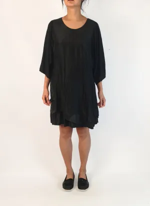 Quick Brown Fox black shimmery dress size S