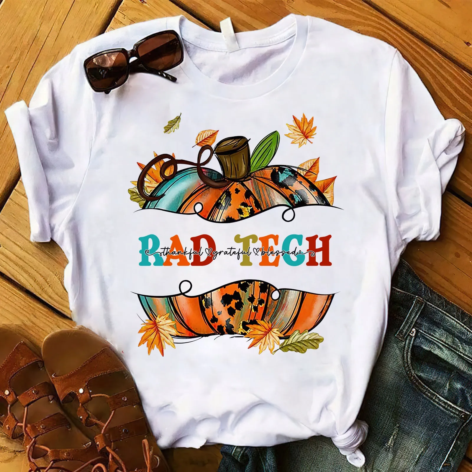 Rad Tech Thankful Grateful Blessed T Shirt 960