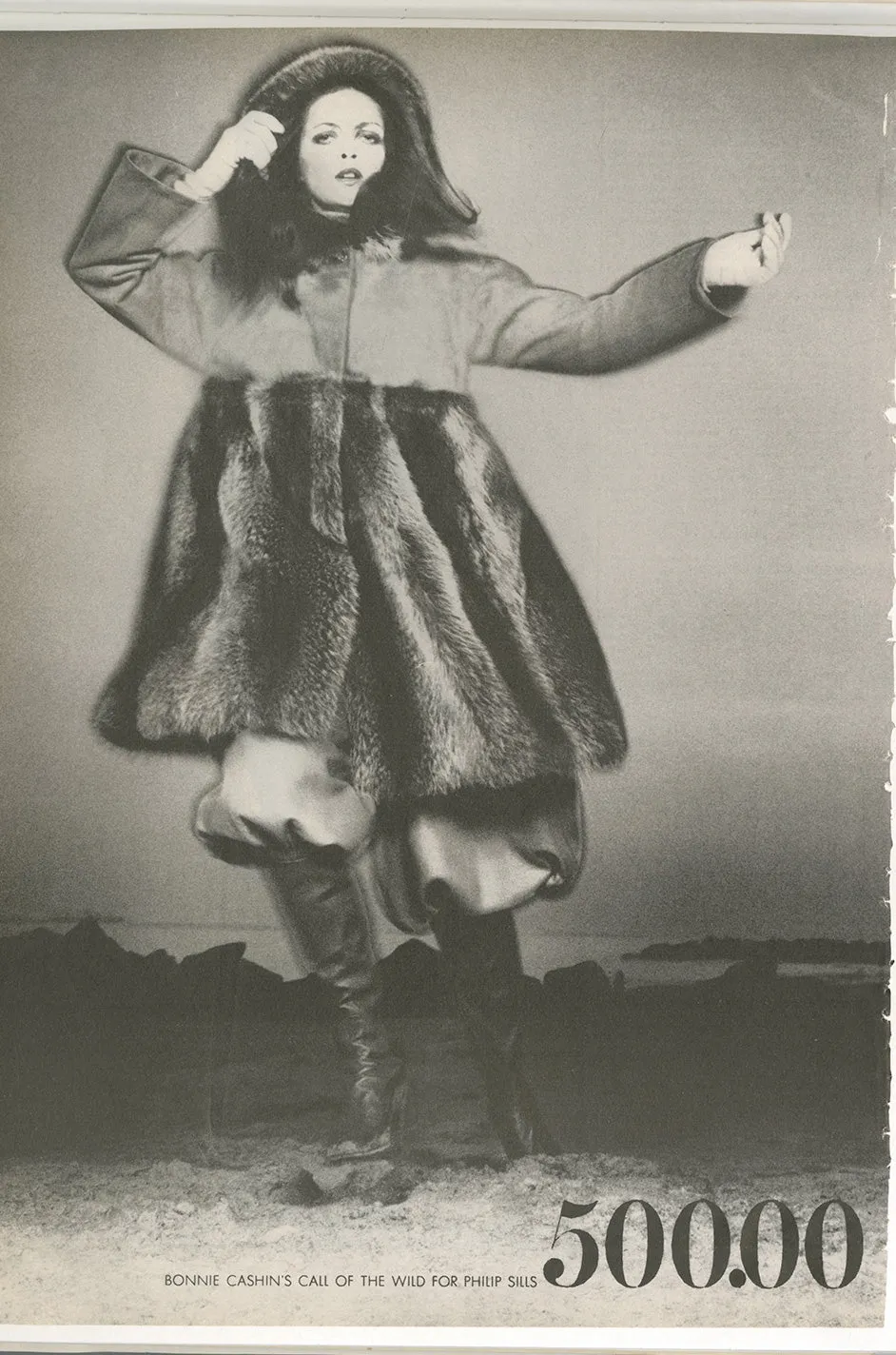 Rare 1968 Bonnie Cashin Museum Held Fox Fur & Suede Coat
