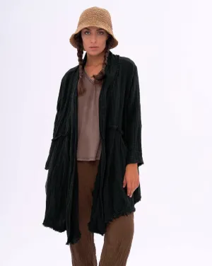Raw Edge Organic Cotton Duster Jacket