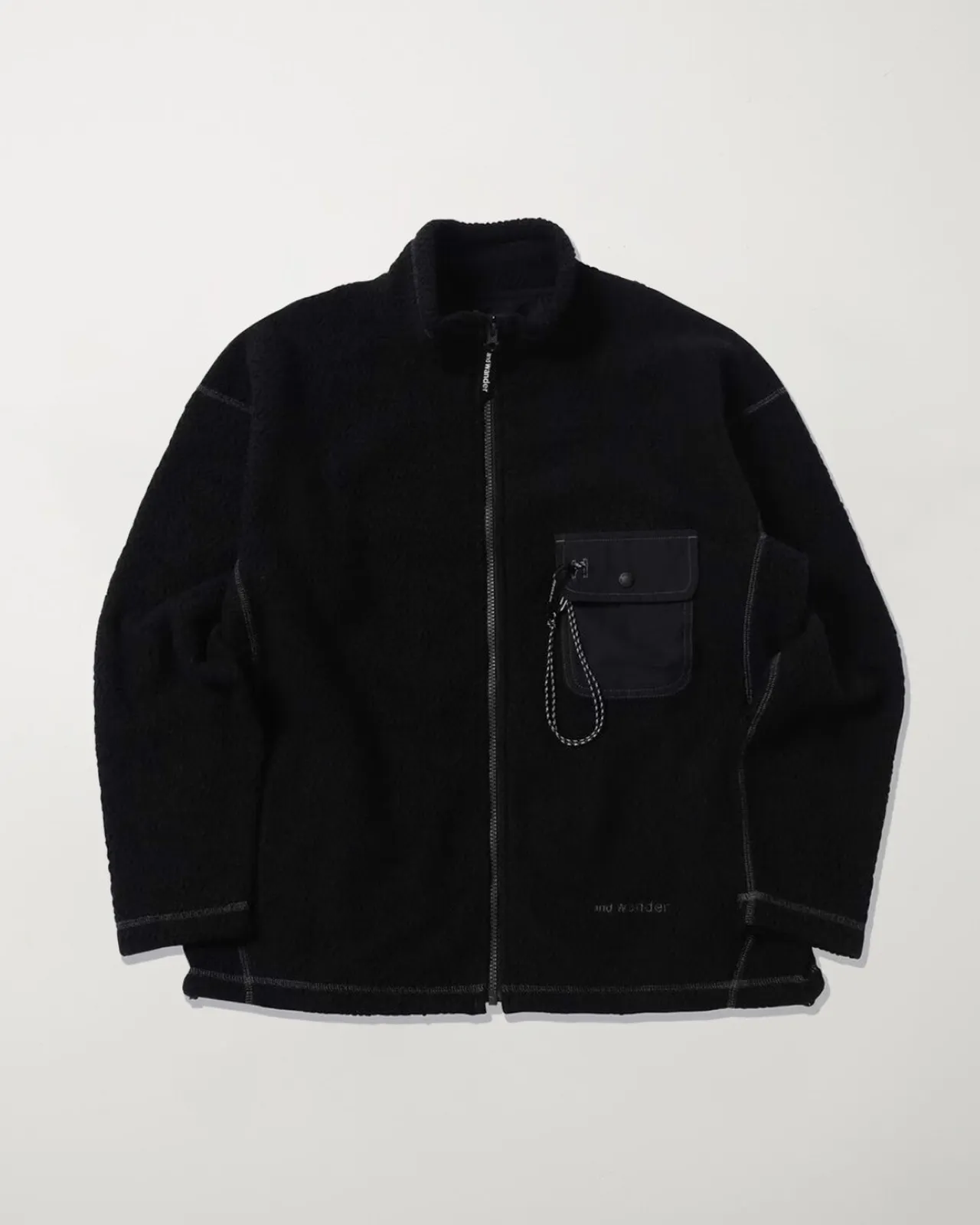 Re Wool JQ Stand Zip Black