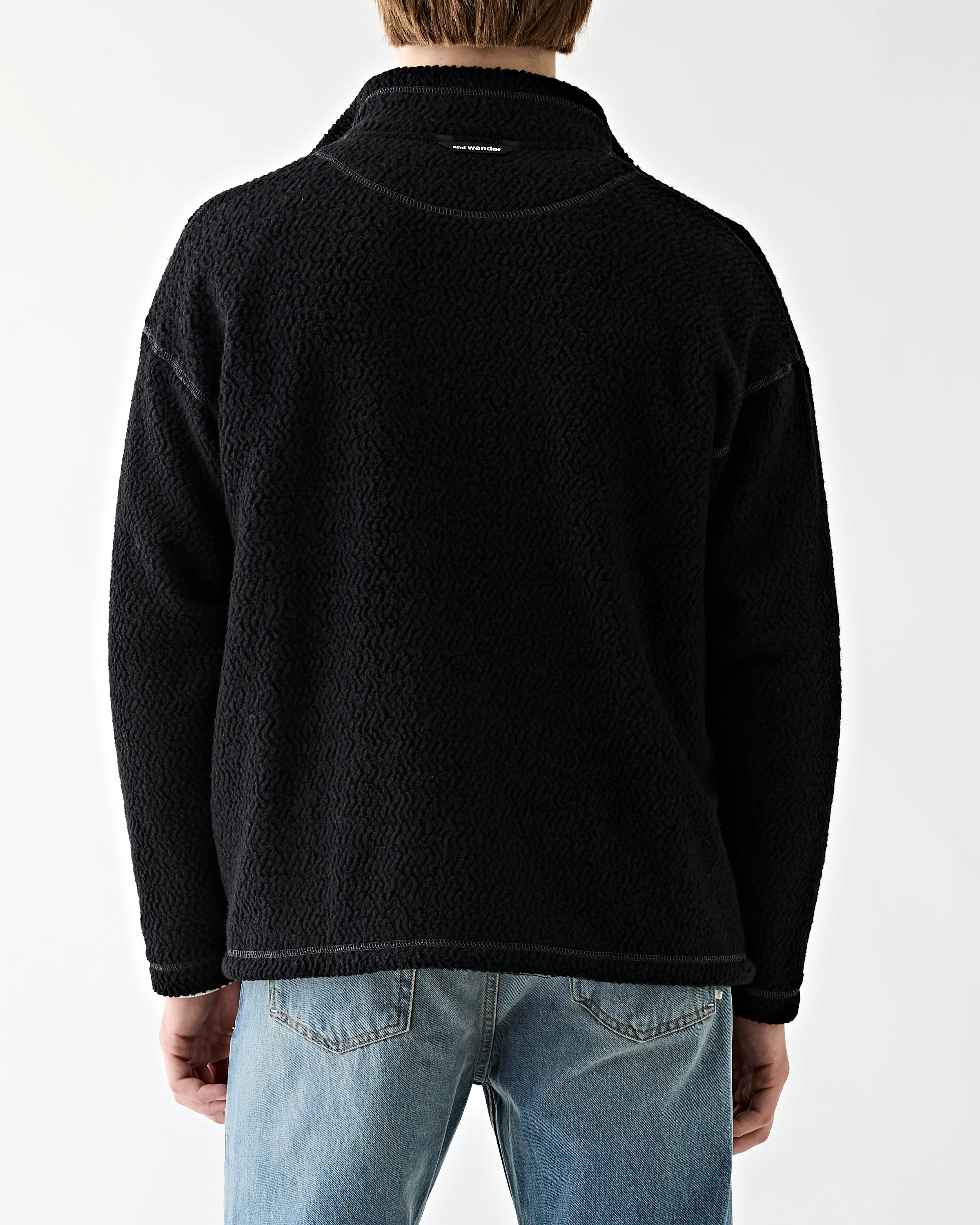 Re Wool JQ Stand Zip Black