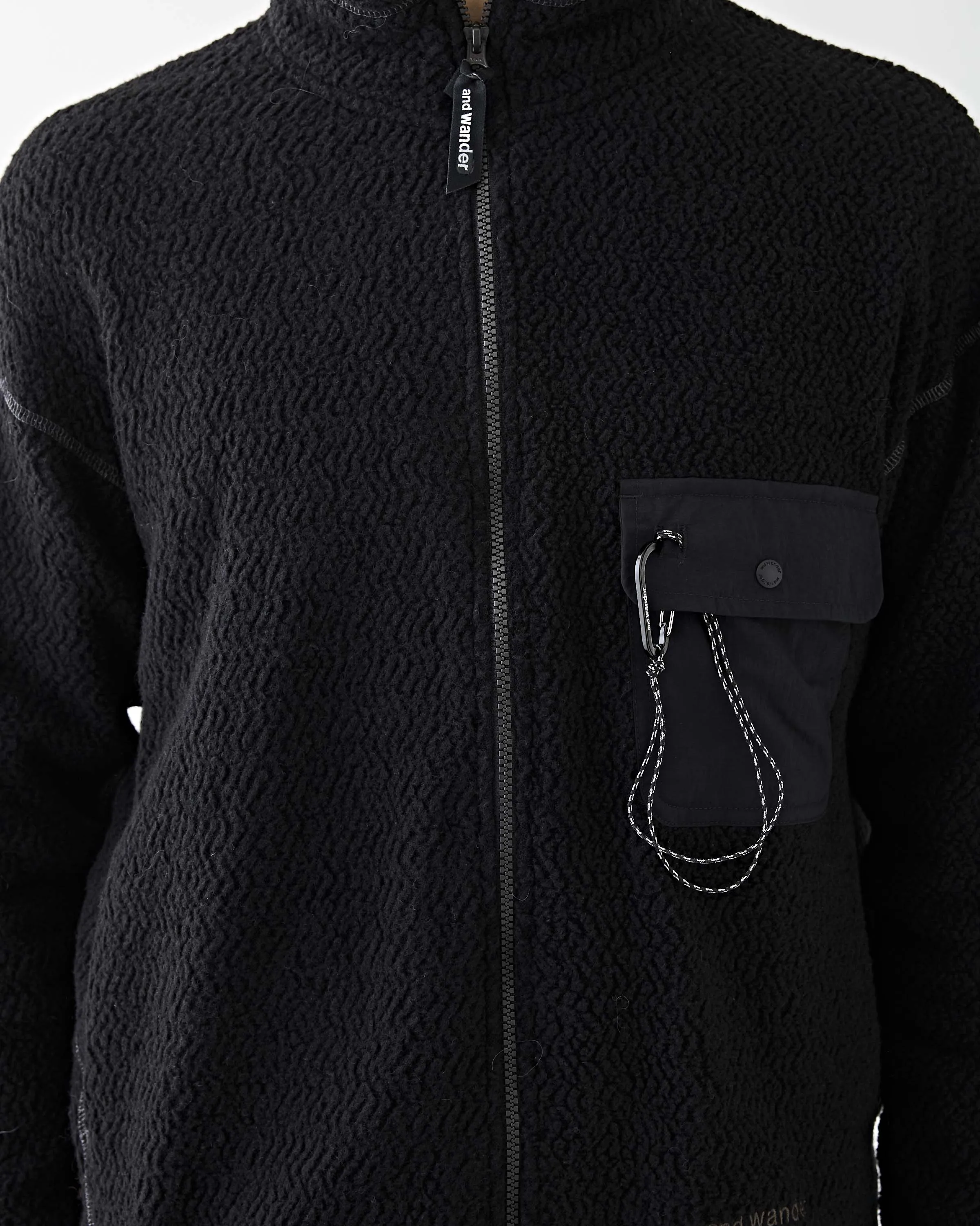 Re Wool JQ Stand Zip Black