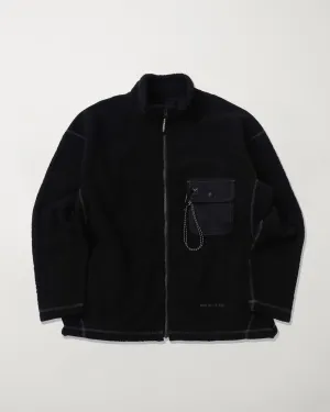 Re Wool JQ Stand Zip Black