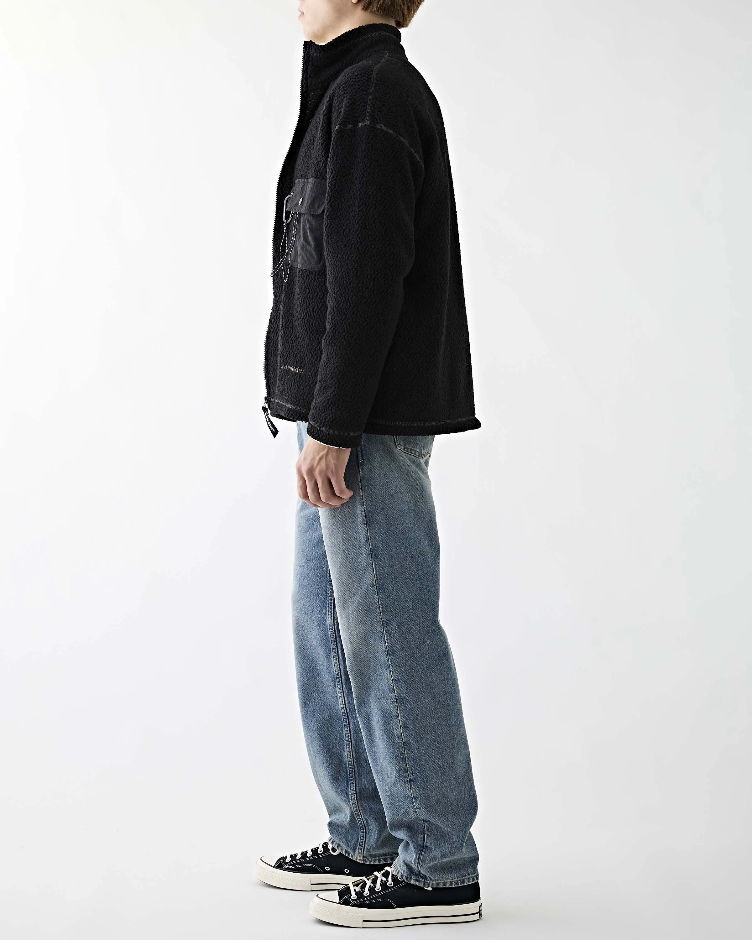 Re Wool JQ Stand Zip Black