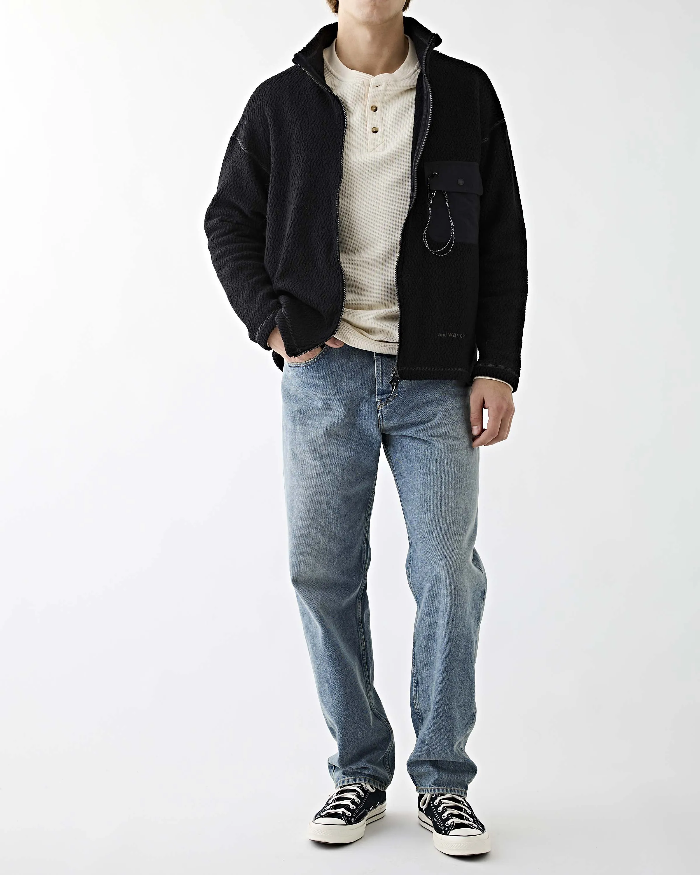 Re Wool JQ Stand Zip Black