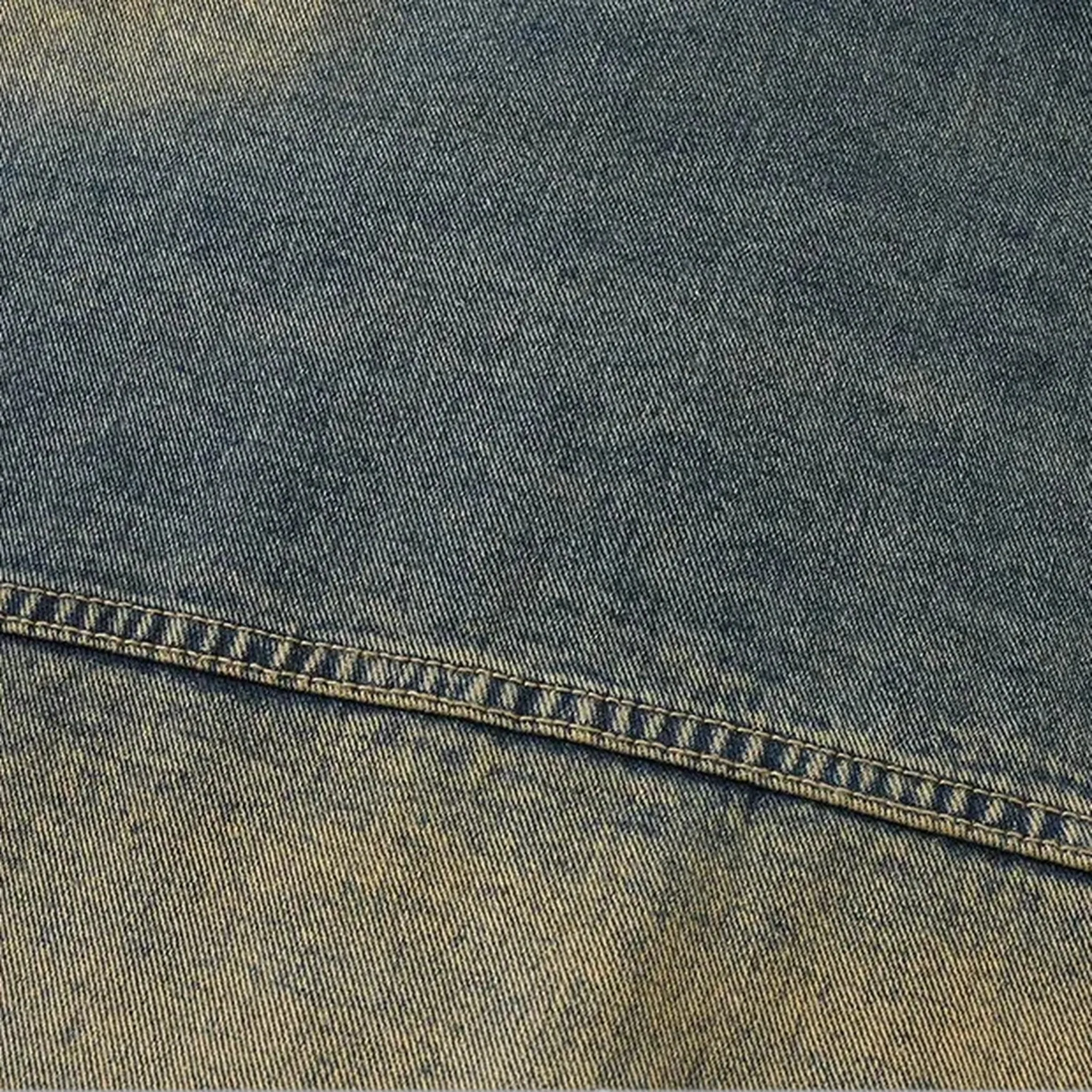 Retro boho men's jeans jacket