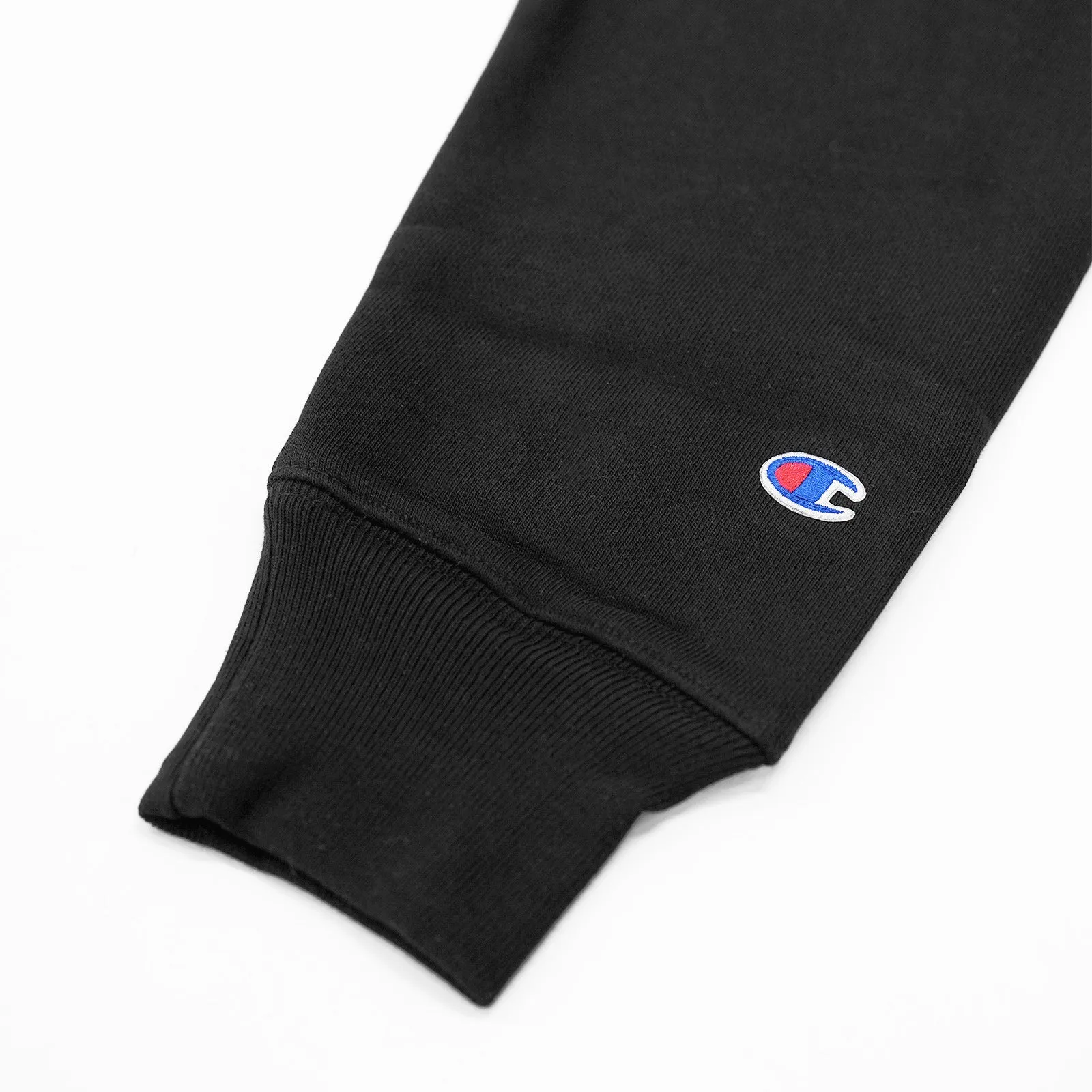Reverse Weave Small C Hoodie - Black