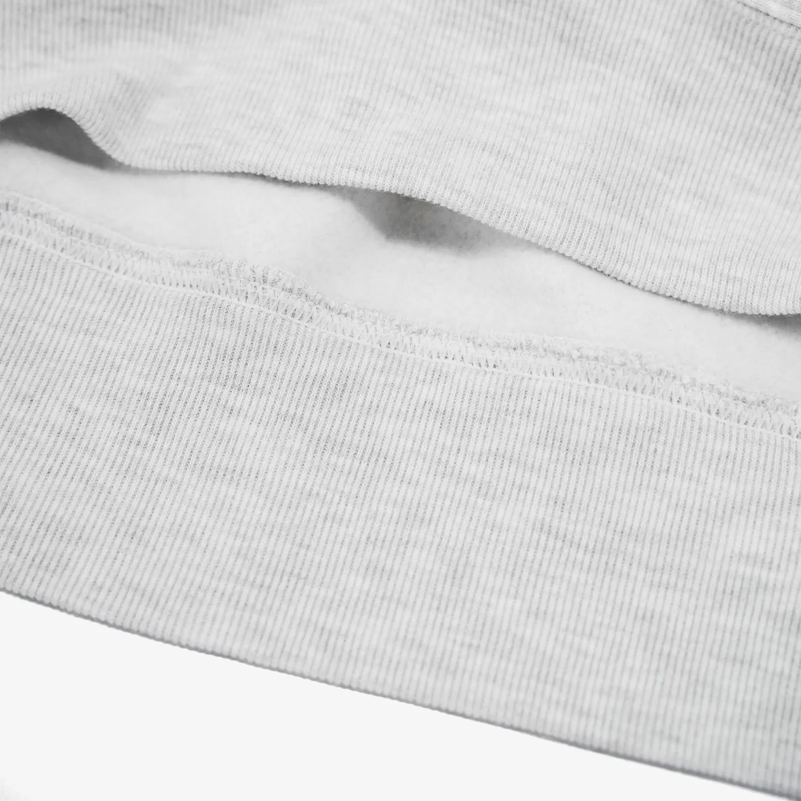 Reverse Weave Small C Hoodie - Silver Grey