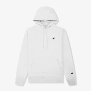 Reverse Weave Small C Hoodie - Silver Grey