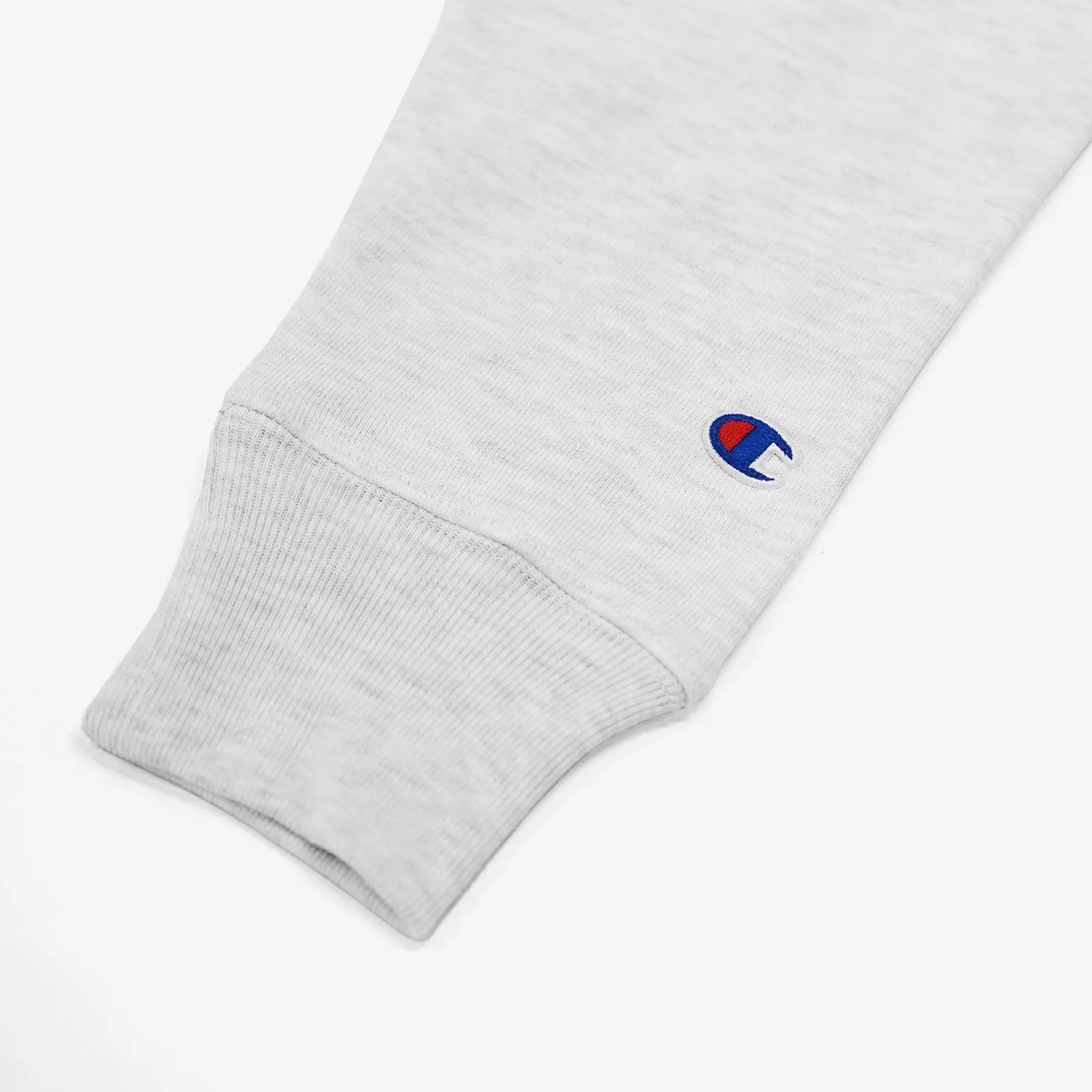 Reverse Weave Small C Hoodie - Silver Grey
