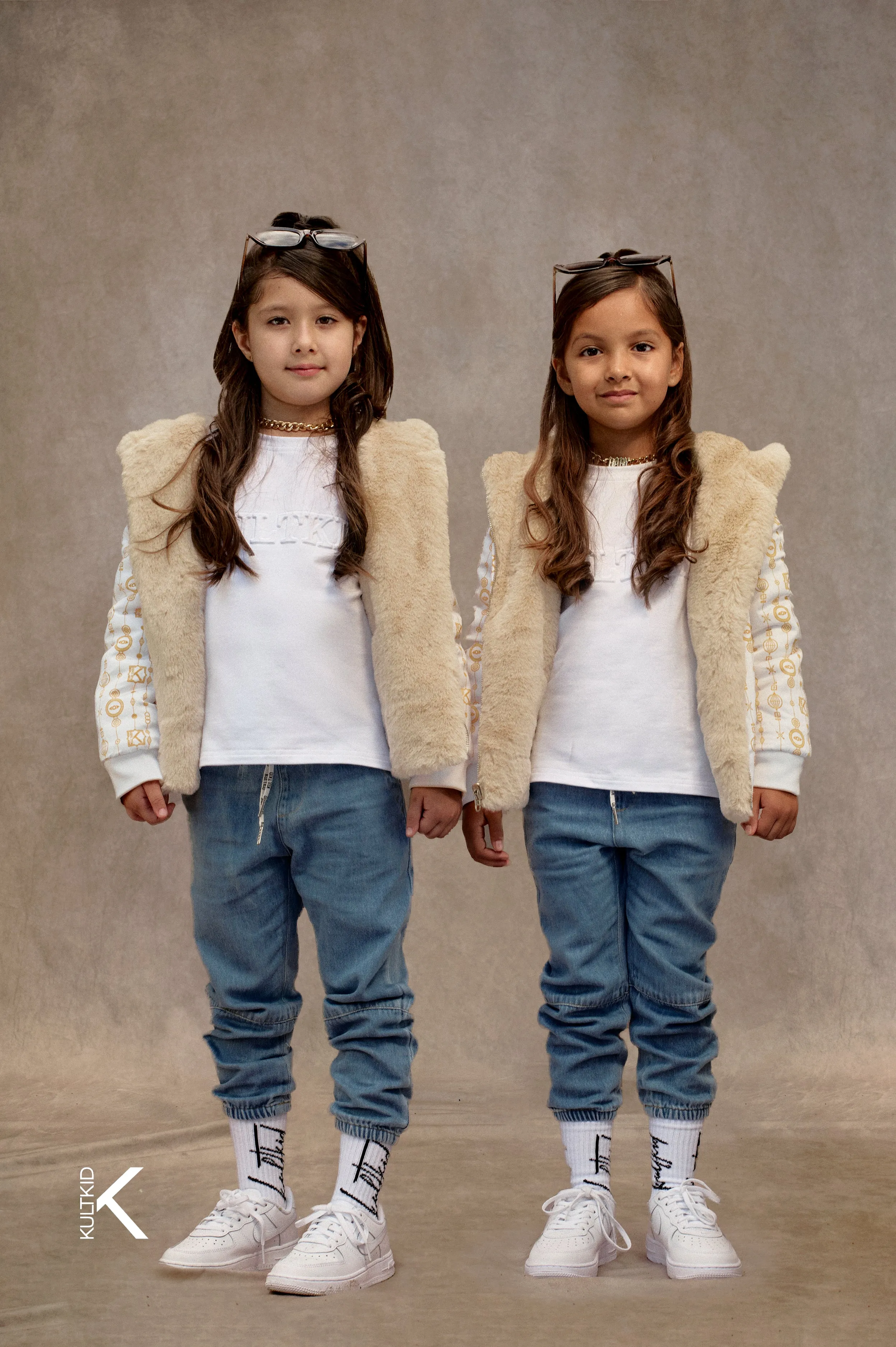 Reversible Faux Fur Coat with Satin Logo Lining