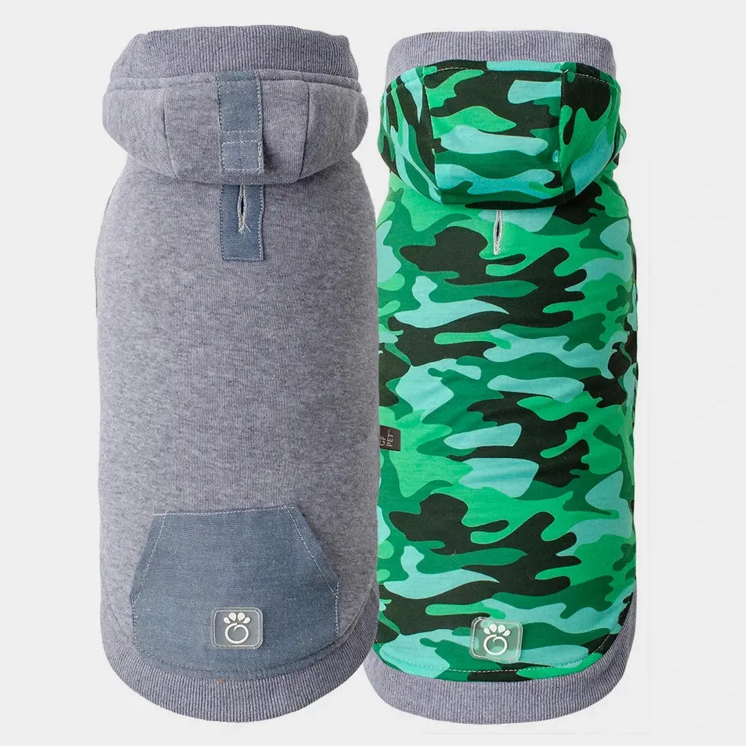 Reversible Lodge Dog Hoodie