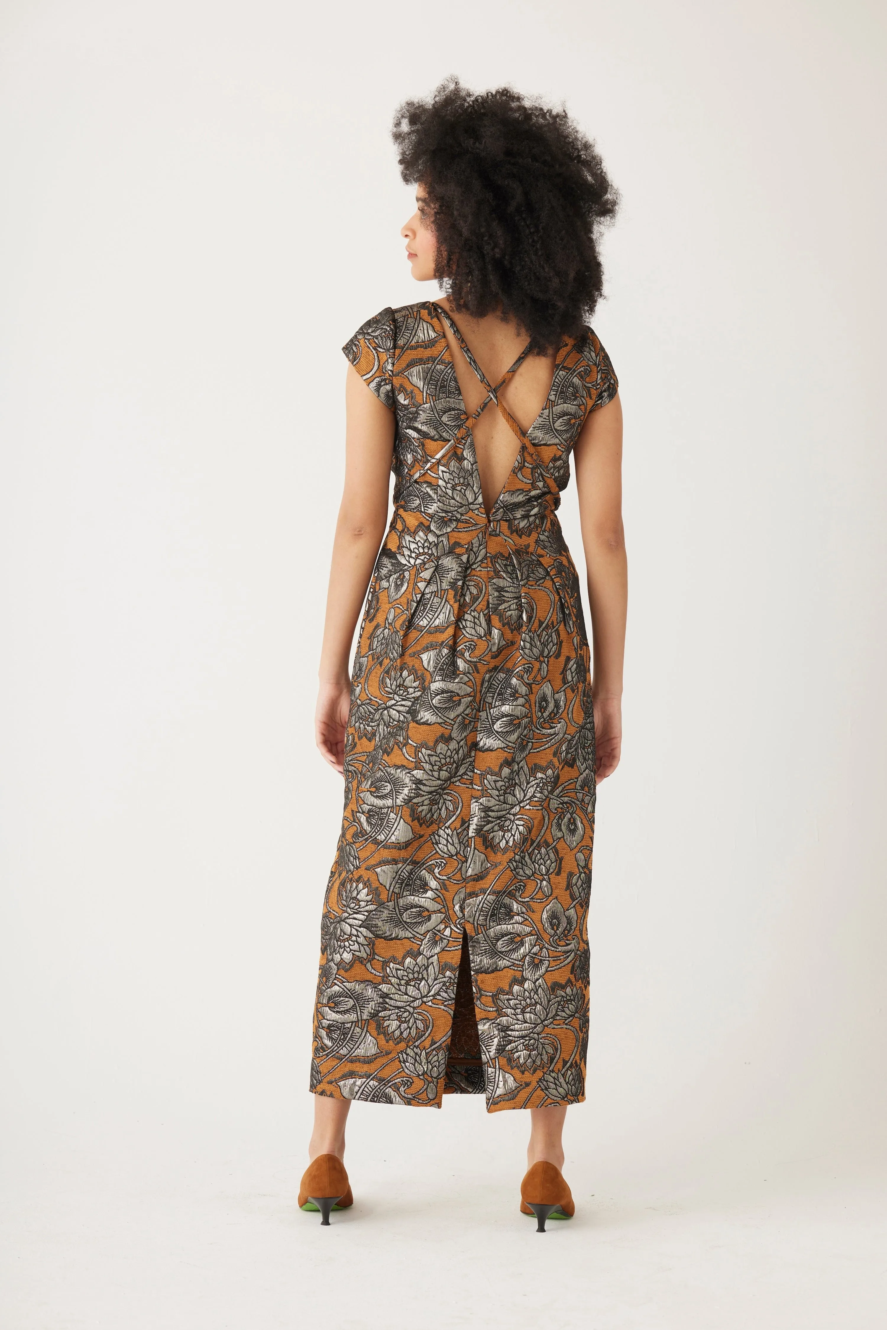 Rita Dress in Brocade