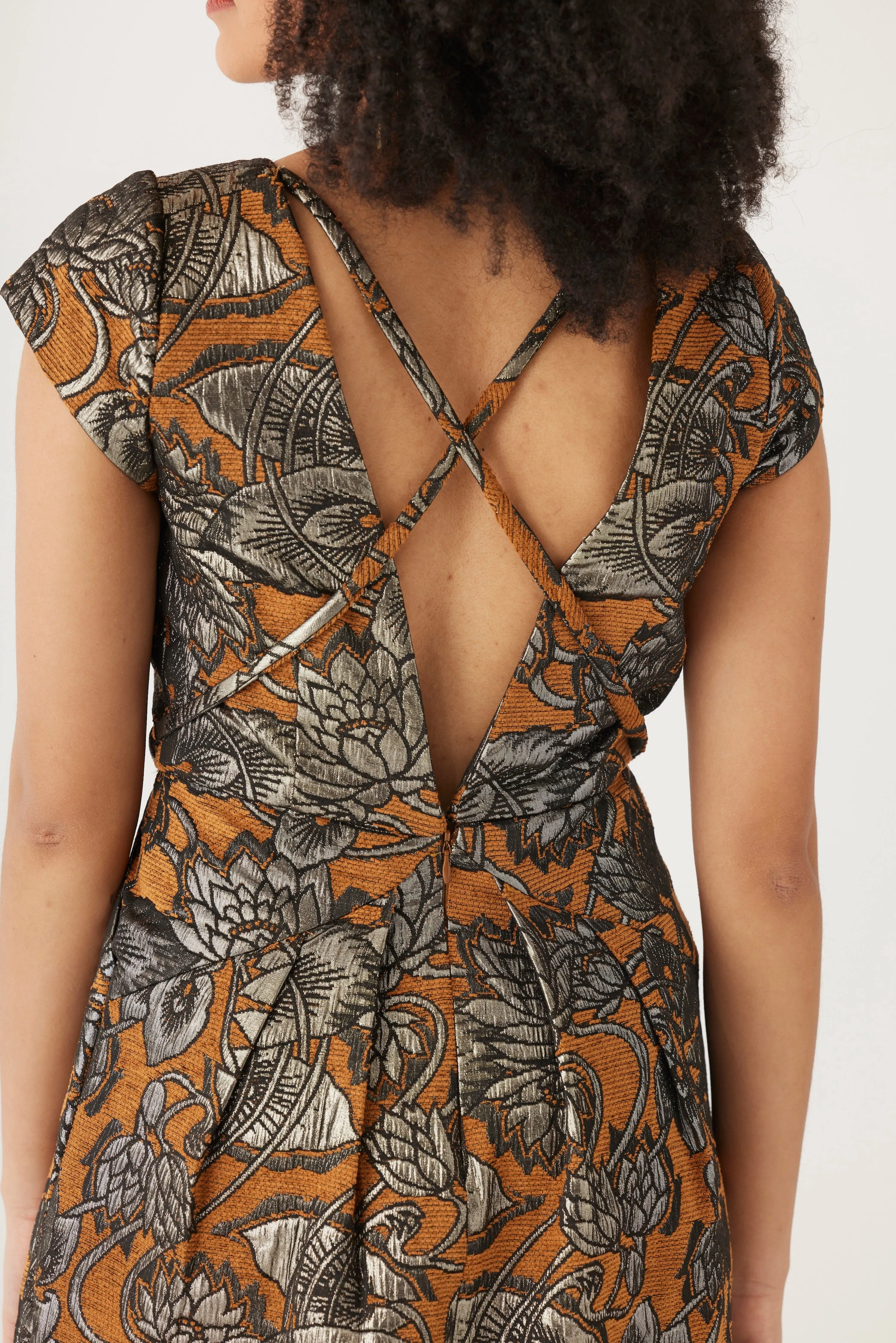 Rita Dress in Brocade