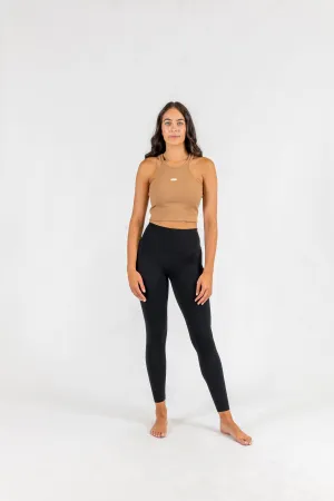 Ruby Ribbed Beige Tank