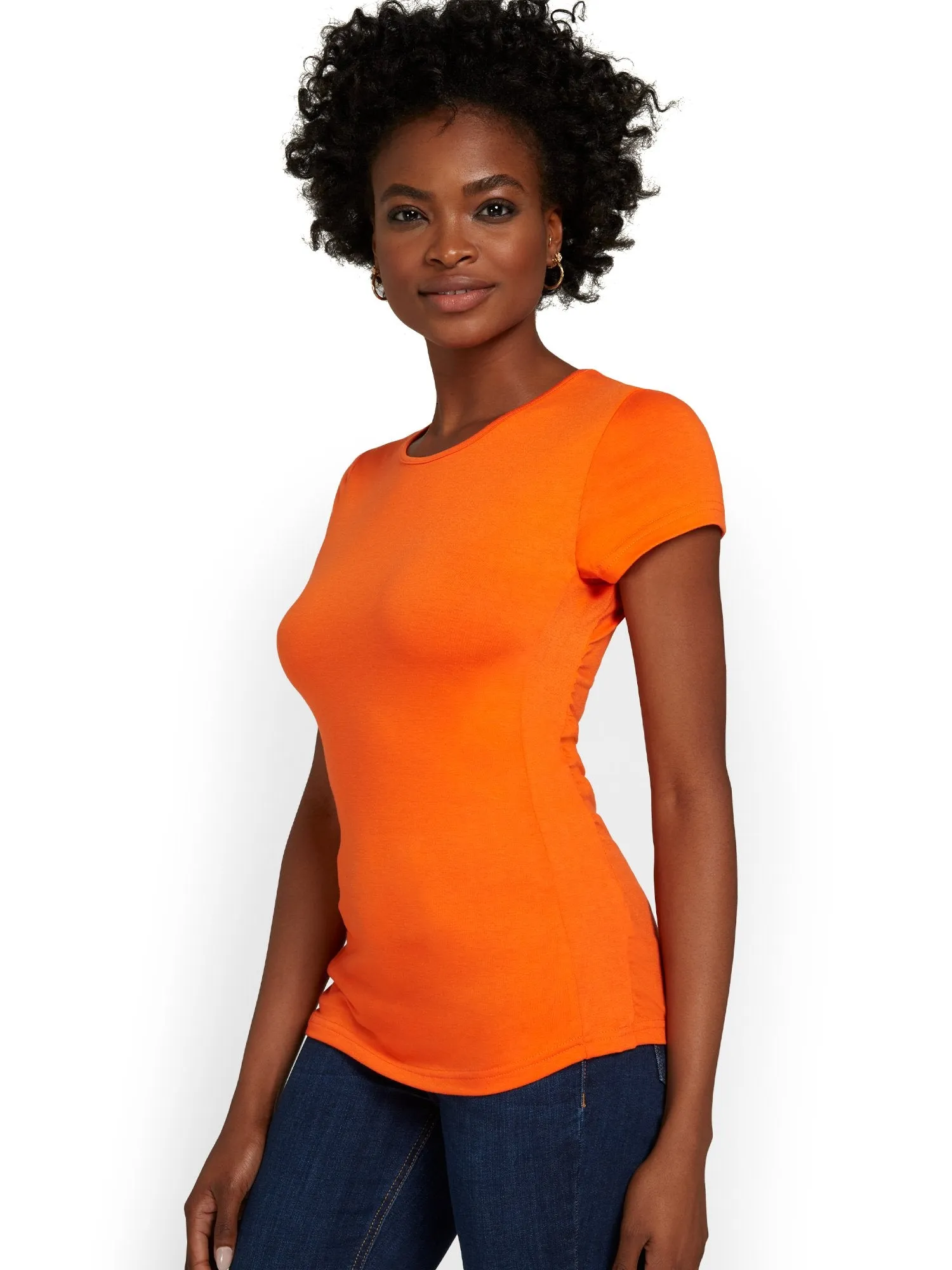 Ruched-Side Top