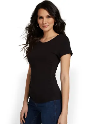 Ruched-Side Top