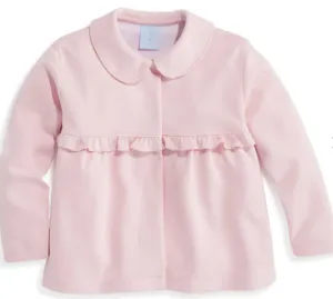 Ruffle Lotus Coat | Pink