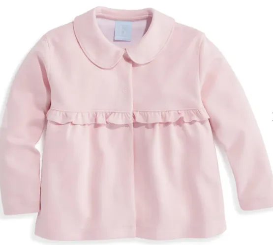 Ruffle Lotus Coat | Pink