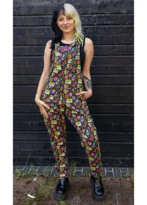 Run & Fly Bewitched Cauldron Dungarees Black
