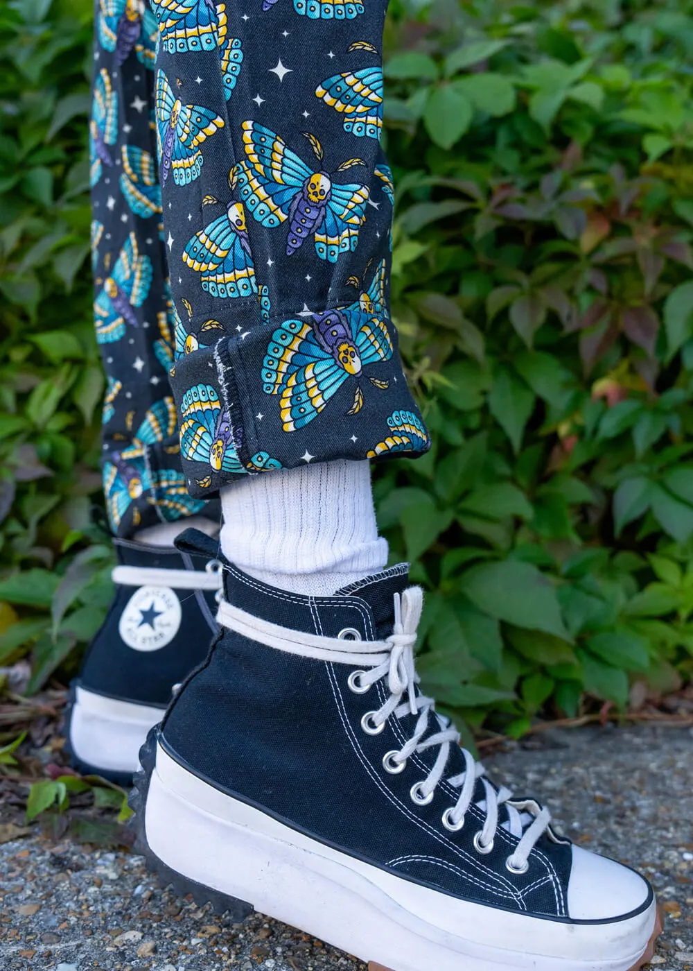 Run & Fly Death Head Moth Dungarees Black