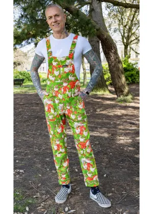 Run & Fly In The Geese Garden 70's Dungarees Green