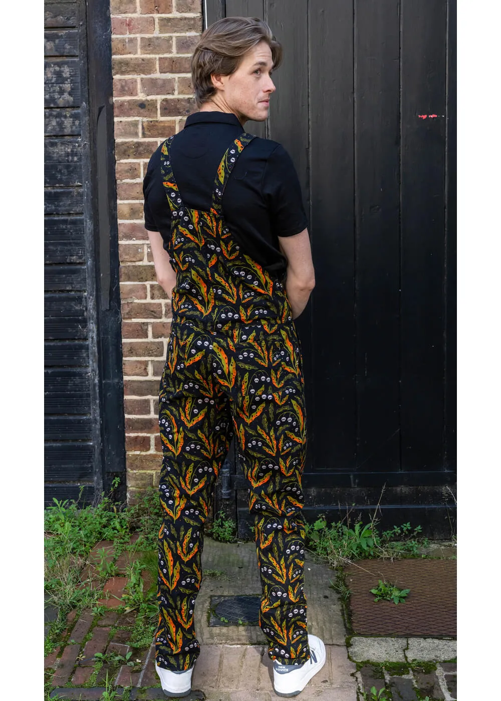 Run & Fly Poison and Plants Dungarees Black