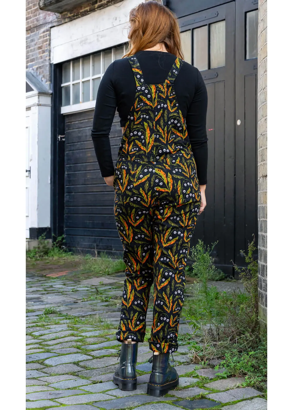 Run & Fly Poison and Plants Dungarees Black