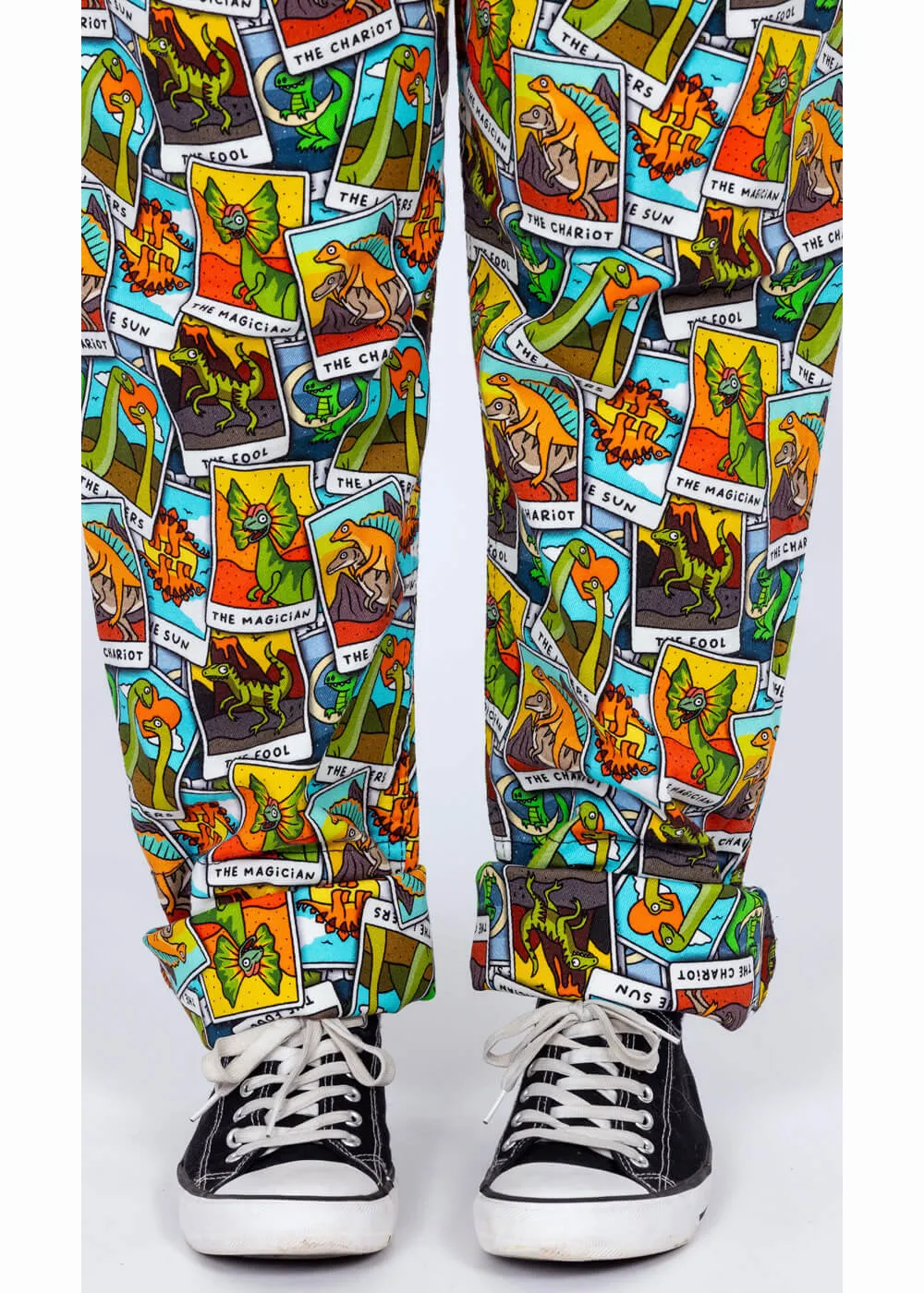 Run & Fly Tarot Dinosaurs 70's Dungarees Multi