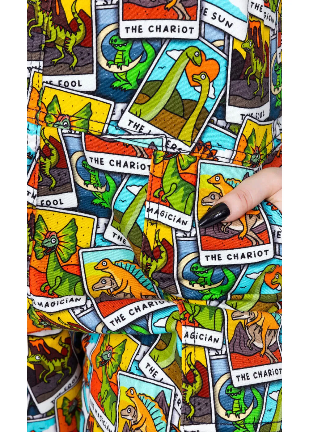Run & Fly Tarot Dinosaurs 70's Dungarees Multi