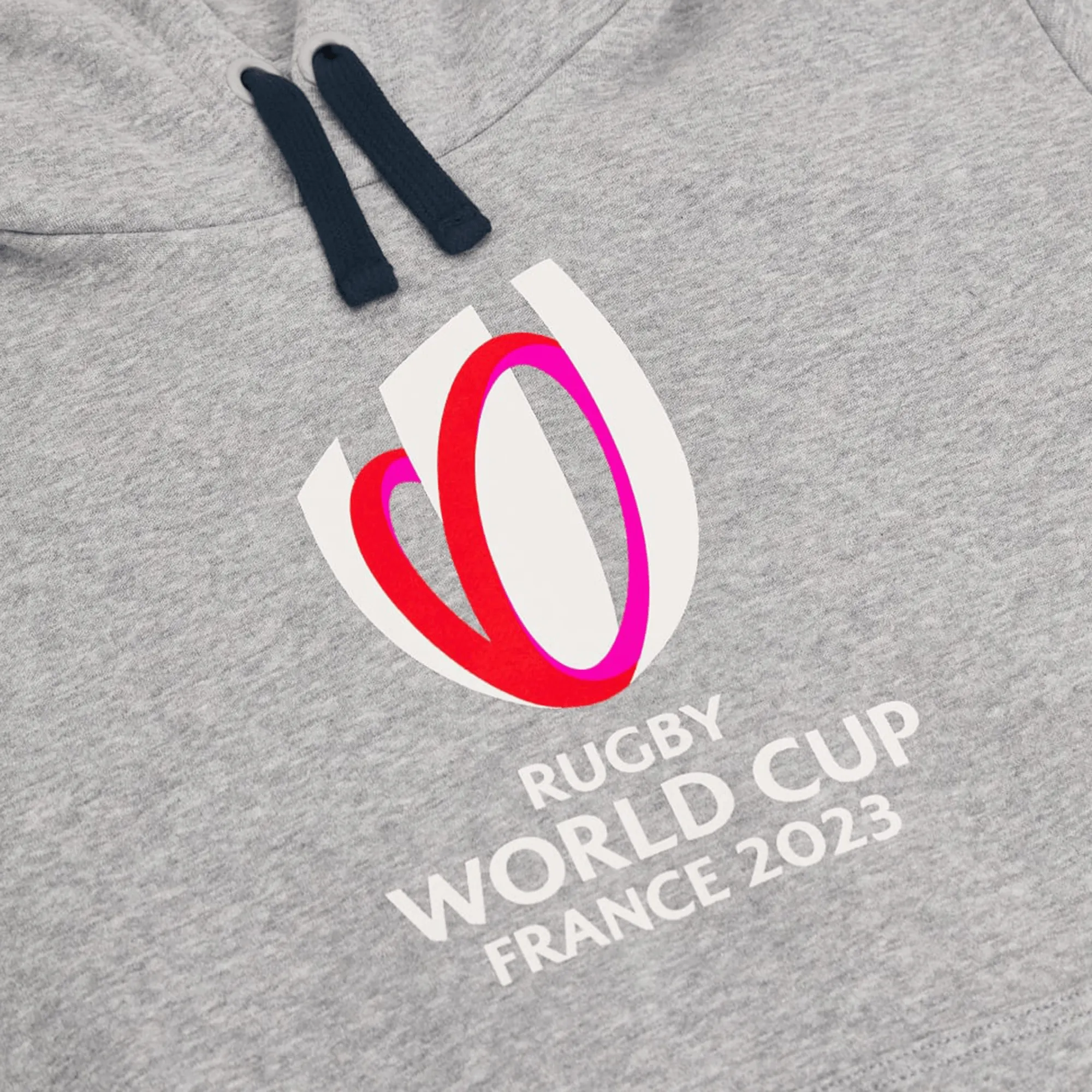 RWC23 Emblem Brushed Fleece Cotton Hoody by Macron
