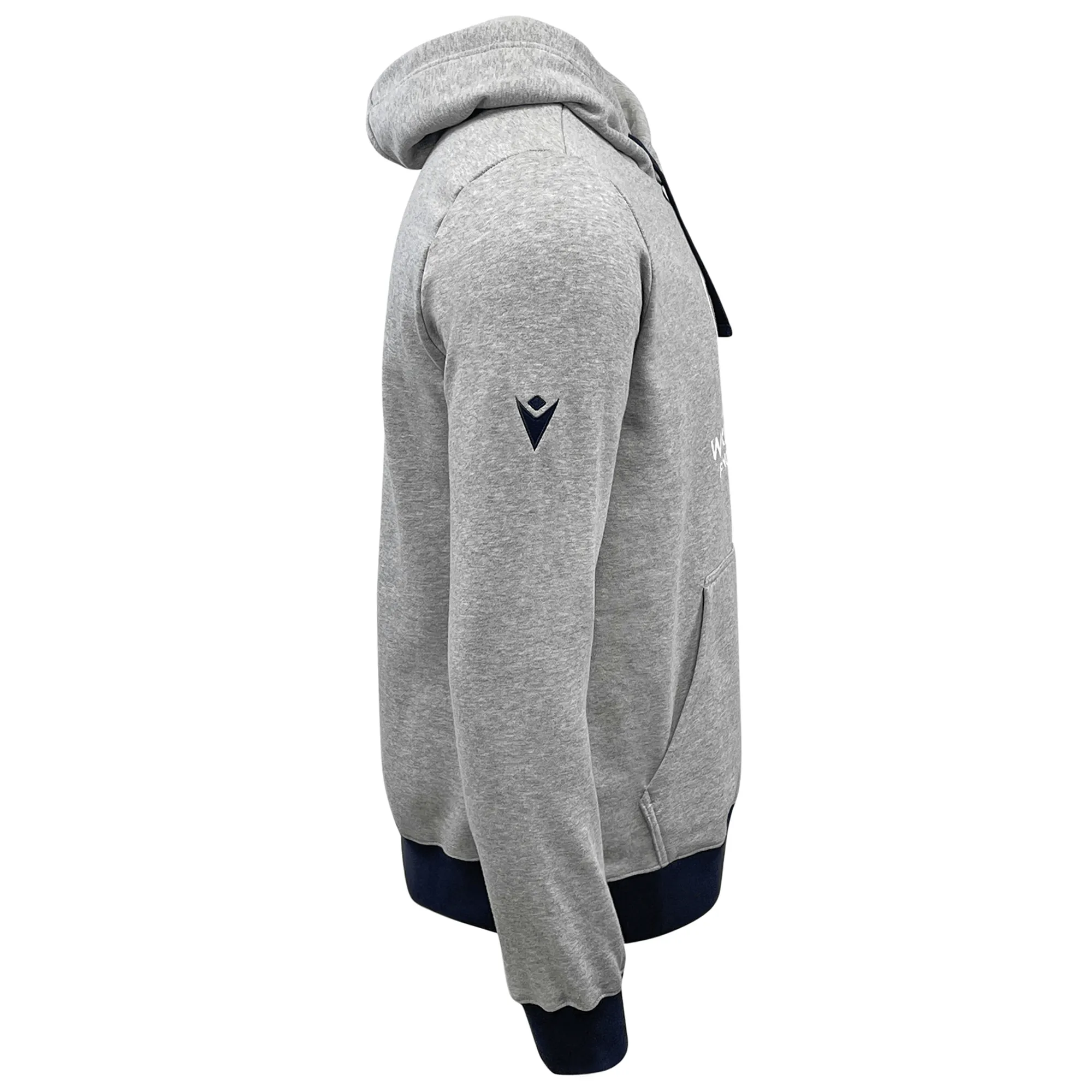RWC23 Emblem Brushed Fleece Cotton Hoody by Macron