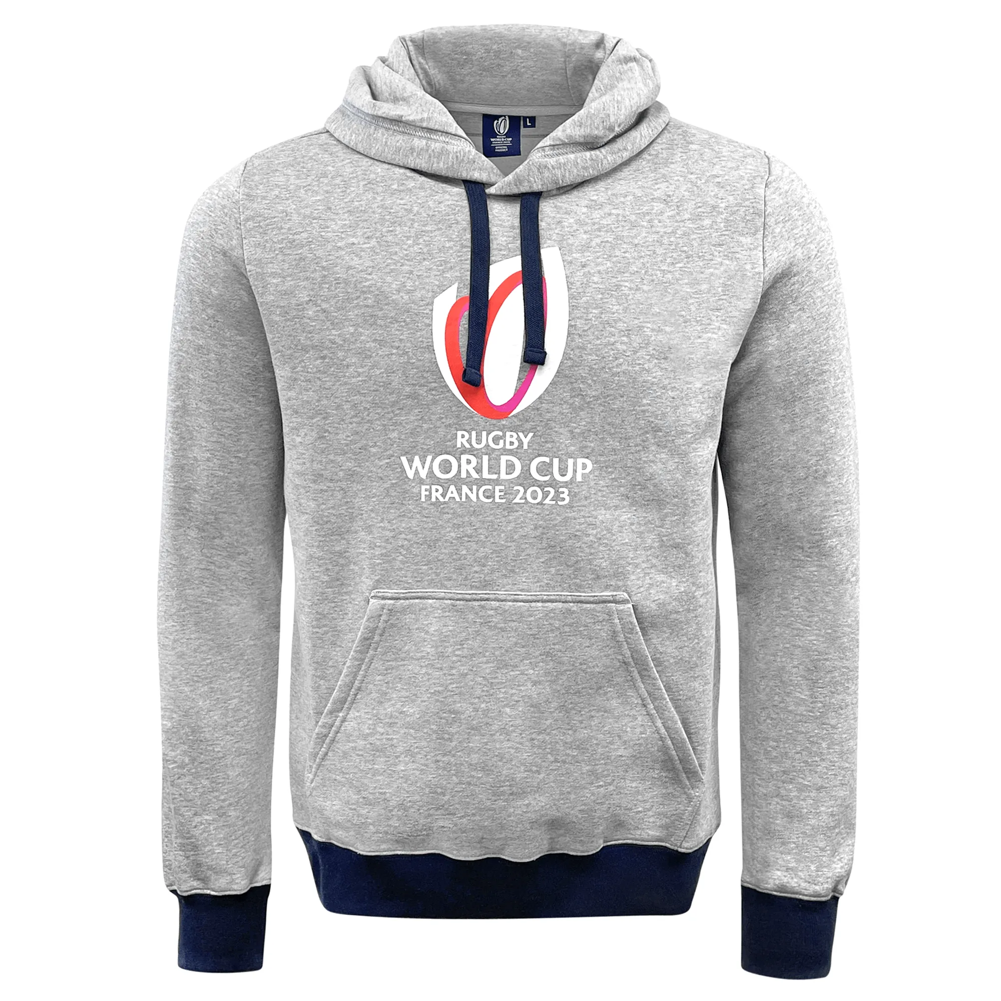 RWC23 Emblem Brushed Fleece Cotton Hoody by Macron