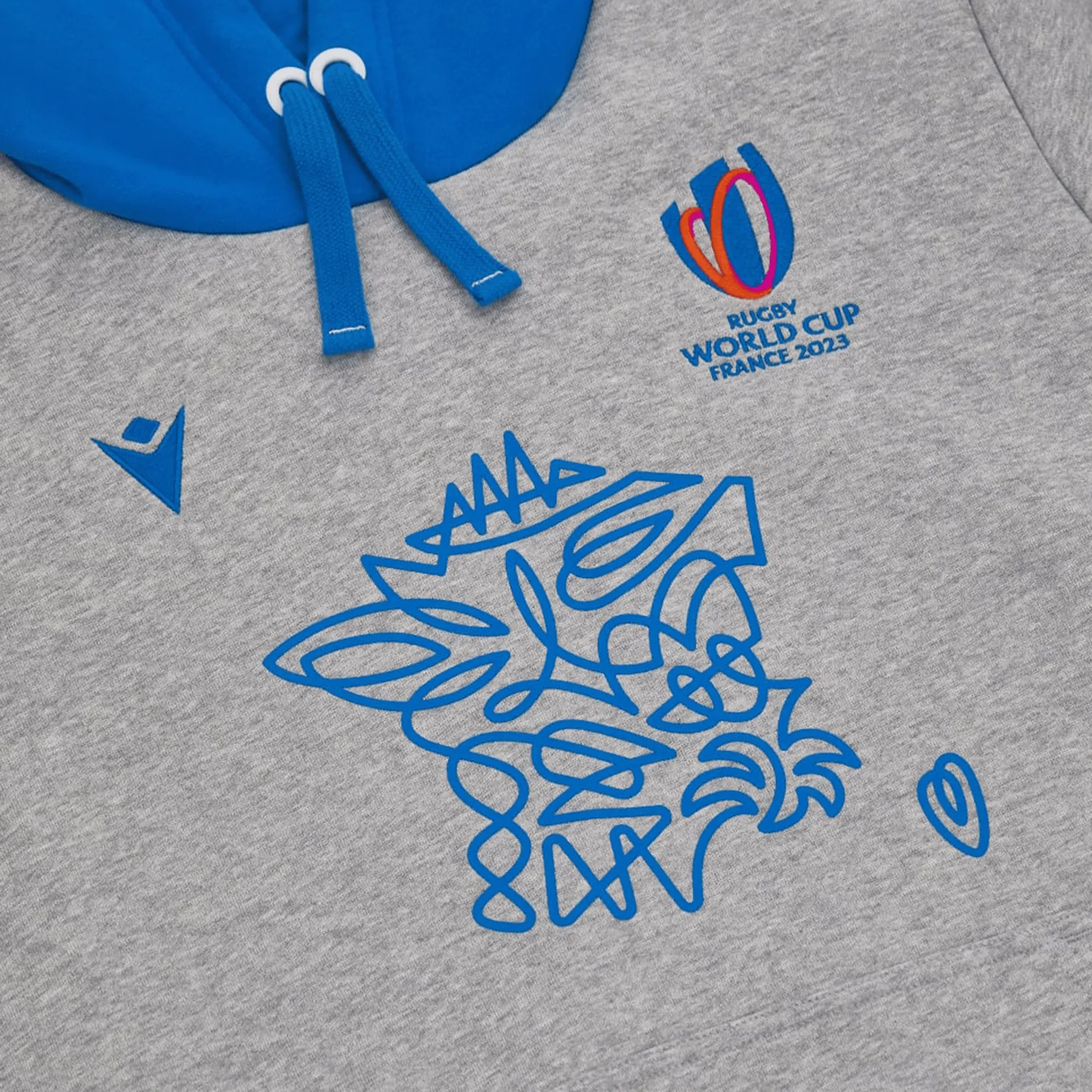RWC23 France Logo Cotton Hoody by Macron