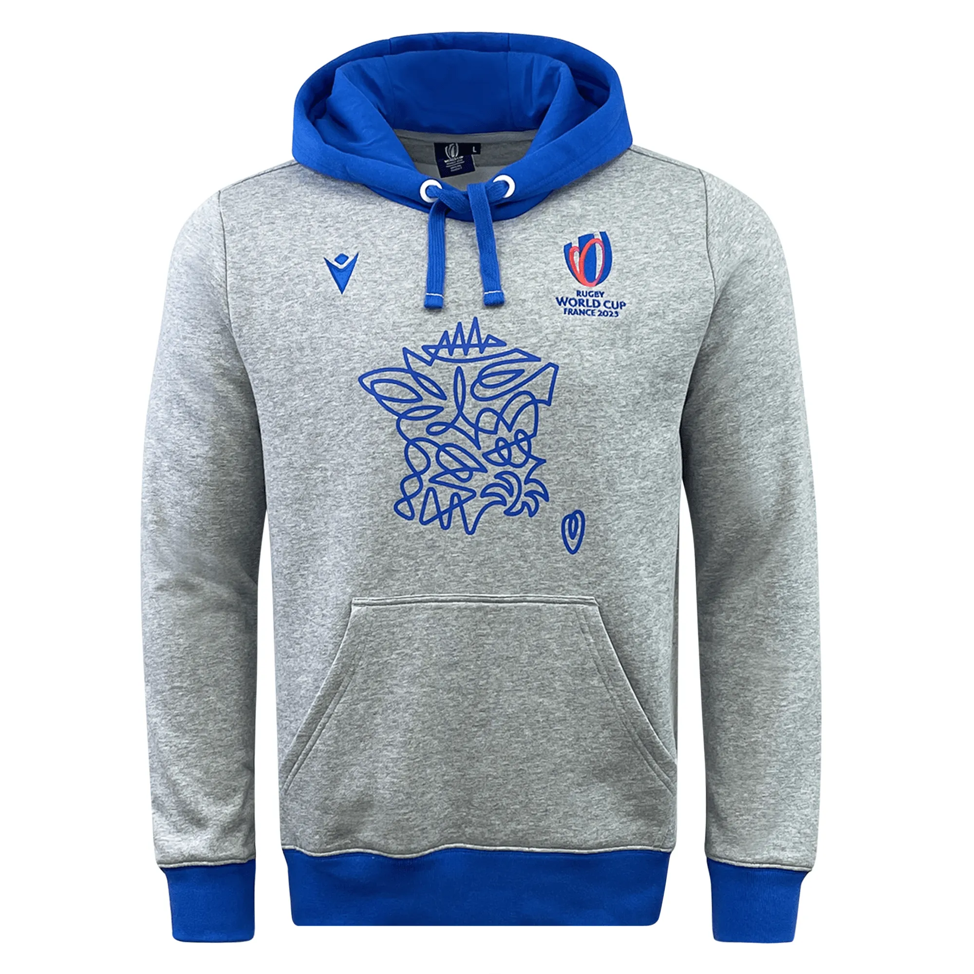 RWC23 France Logo Cotton Hoody by Macron
