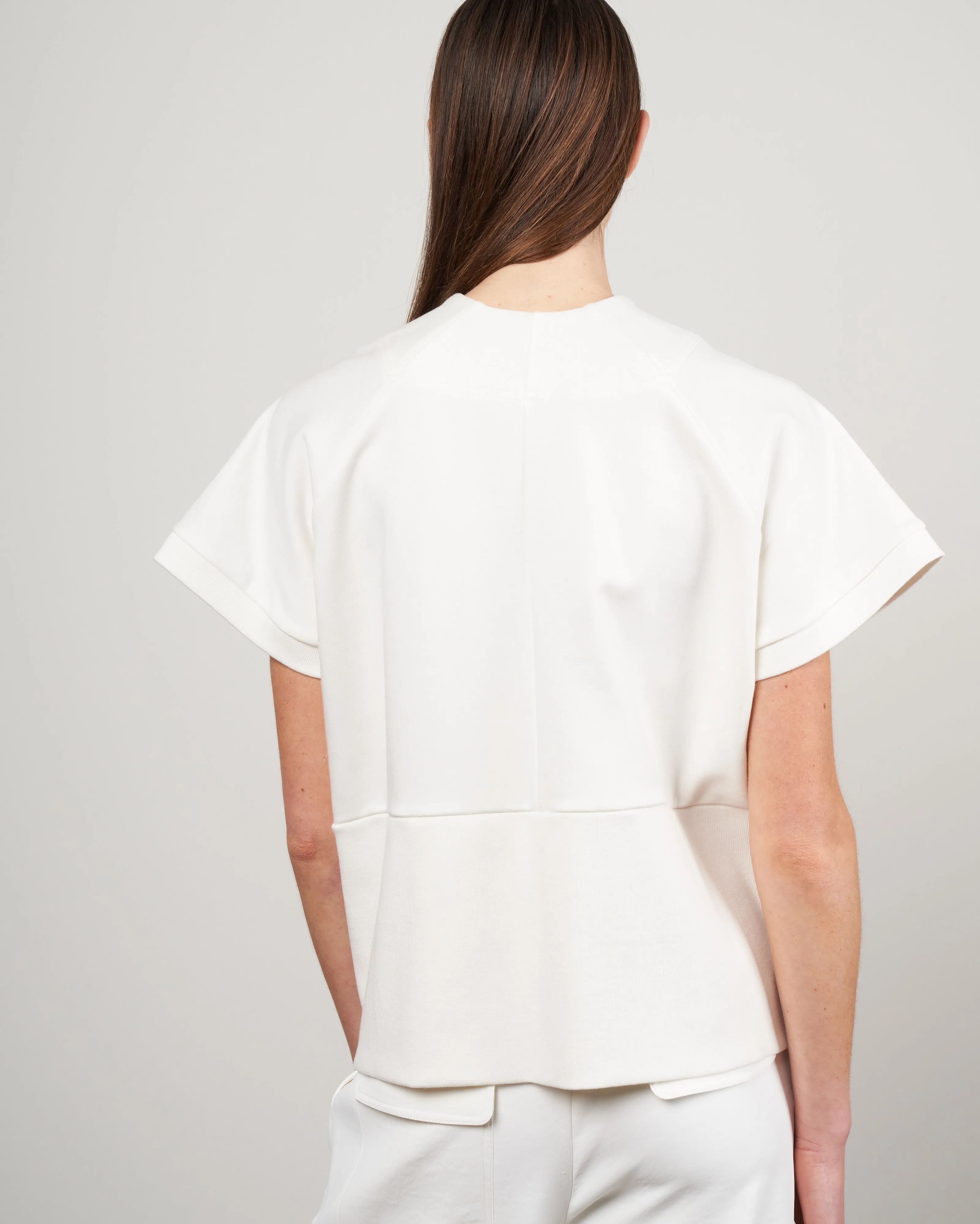 saban waistcoat - chalk french terry