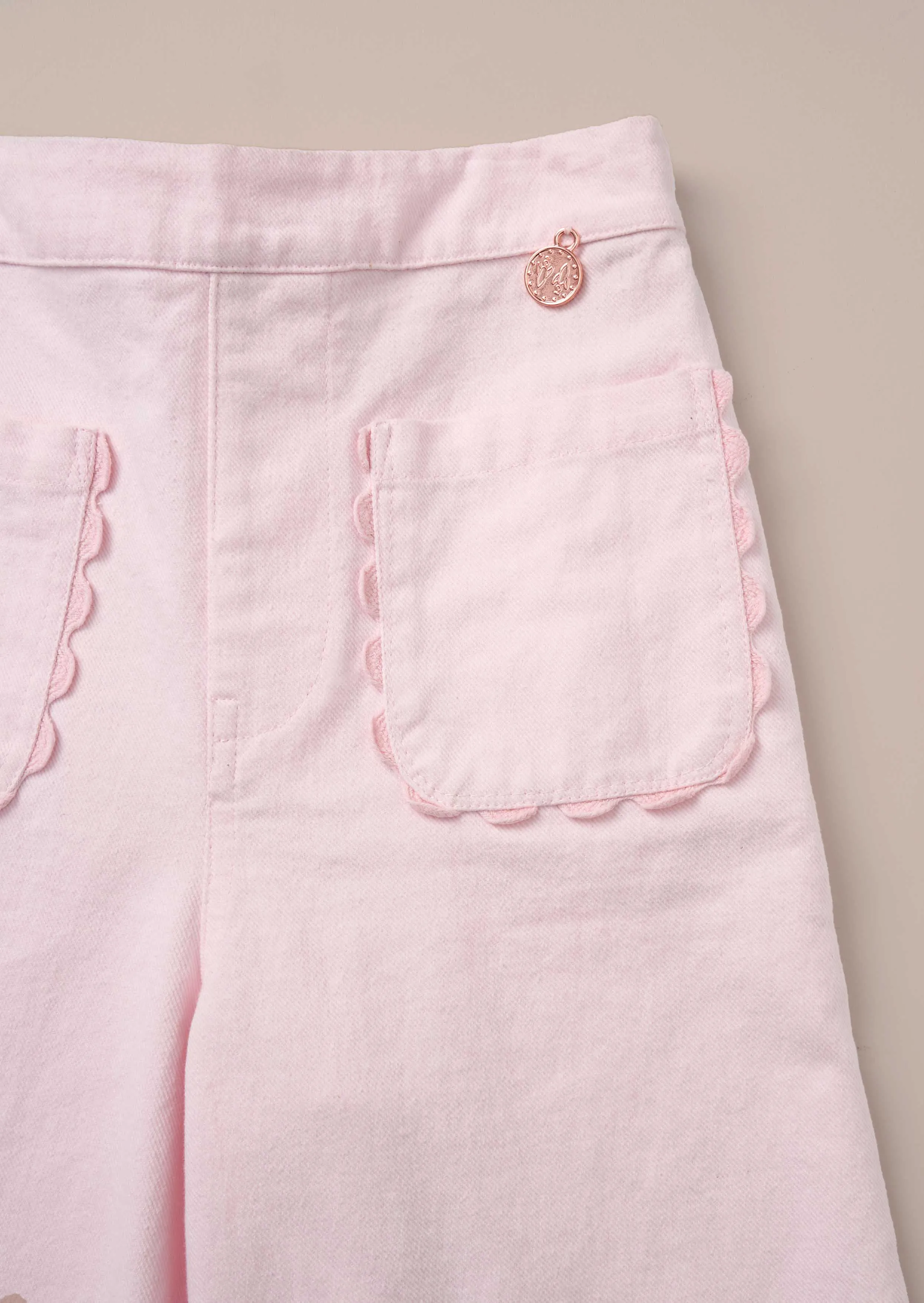 Sabine Pink Washed Trousers