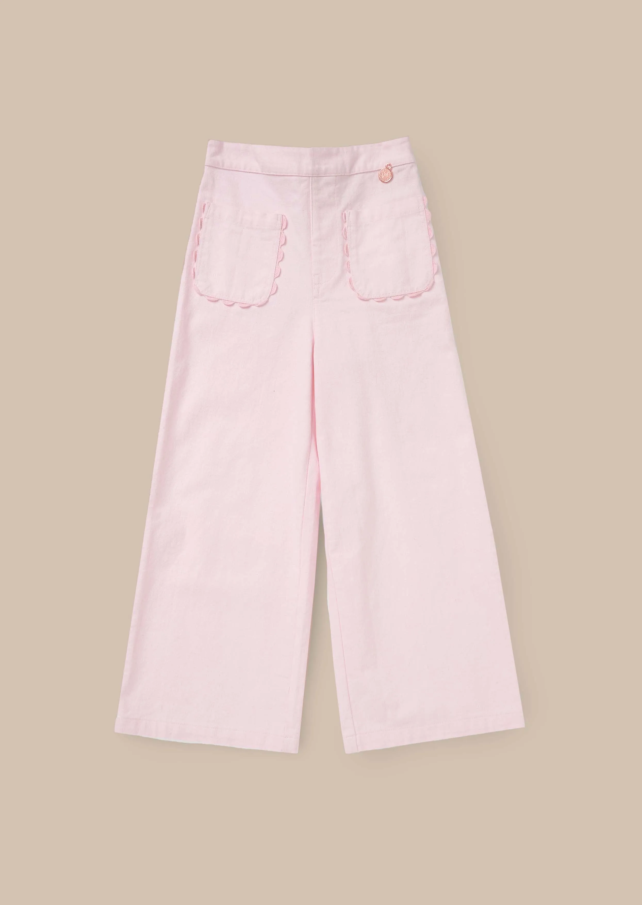 Sabine Pink Washed Trousers