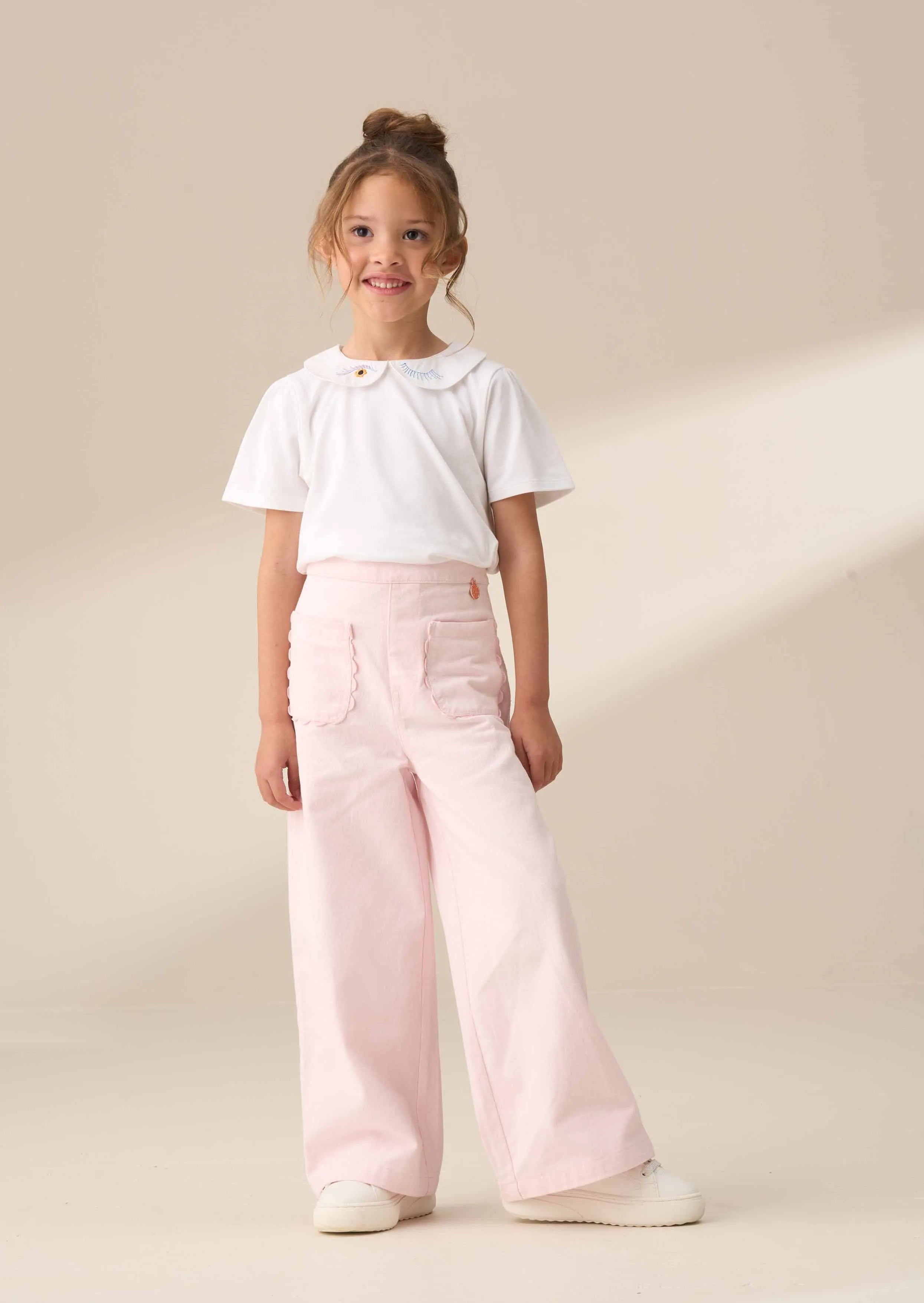 Sabine Pink Washed Trousers