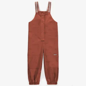 Salopette de pluie rouille en polyuréthane, enfant || Rust rain overalls in polyurethane, child