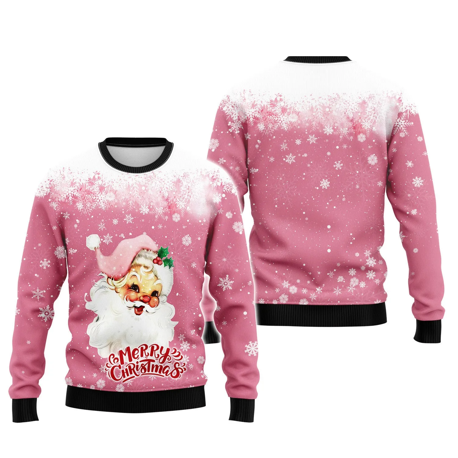 Santa Claus Christmas 3D Printed Unisex Merry Christmas Hoodie T Shirt