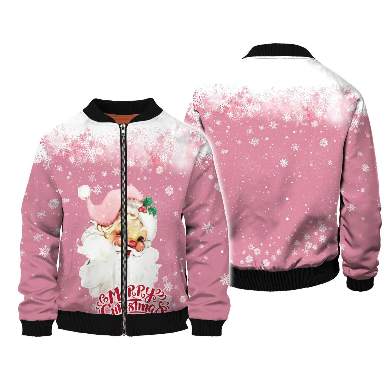 Santa Claus Christmas 3D Printed Unisex Merry Christmas Hoodie T Shirt